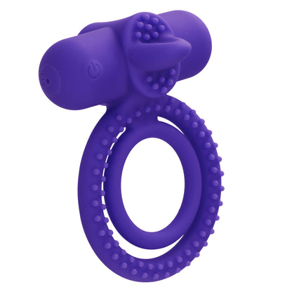 Silicone Rechargeable Dual Climaxer Cock Ring