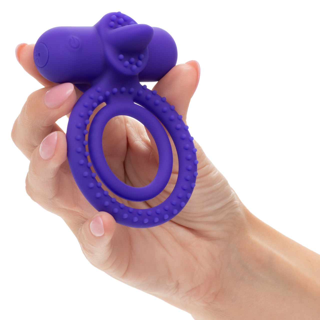 Silicone Rechargeable Dual Climaxer Cock Ring