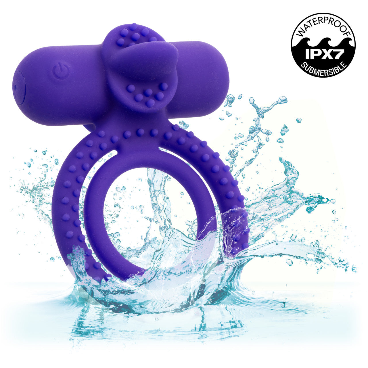 Silicone Rechargeable Dual Climaxer Cock Ring