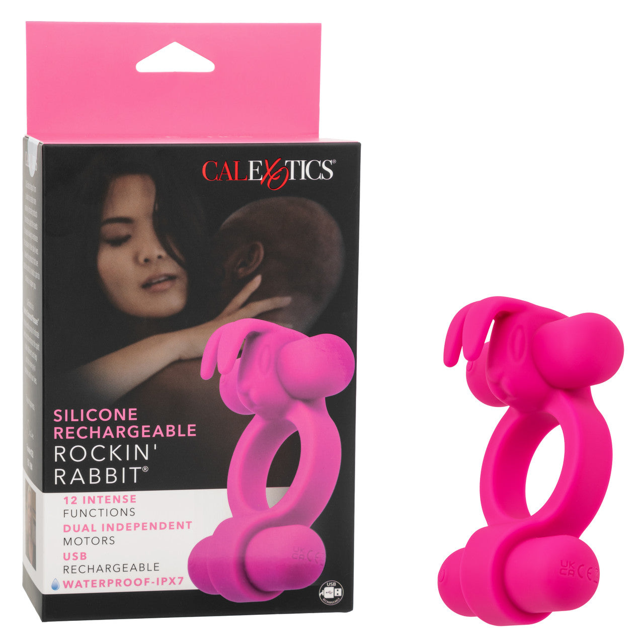 Silicone Rechargeable Rockin Rabbit Cock Ring