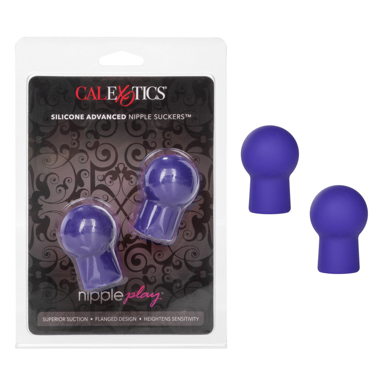 Nipple Play Silicone Advanced Nipple Suckers - Purple