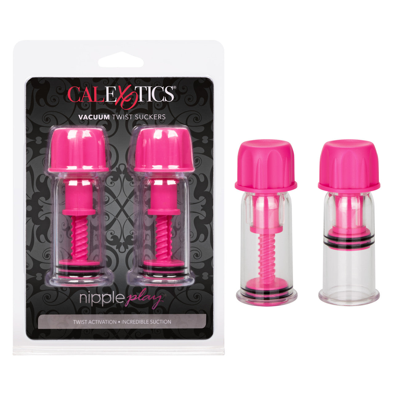 Nipple Play Vacuum Twist Suckers - Pink - Thorn & Feather