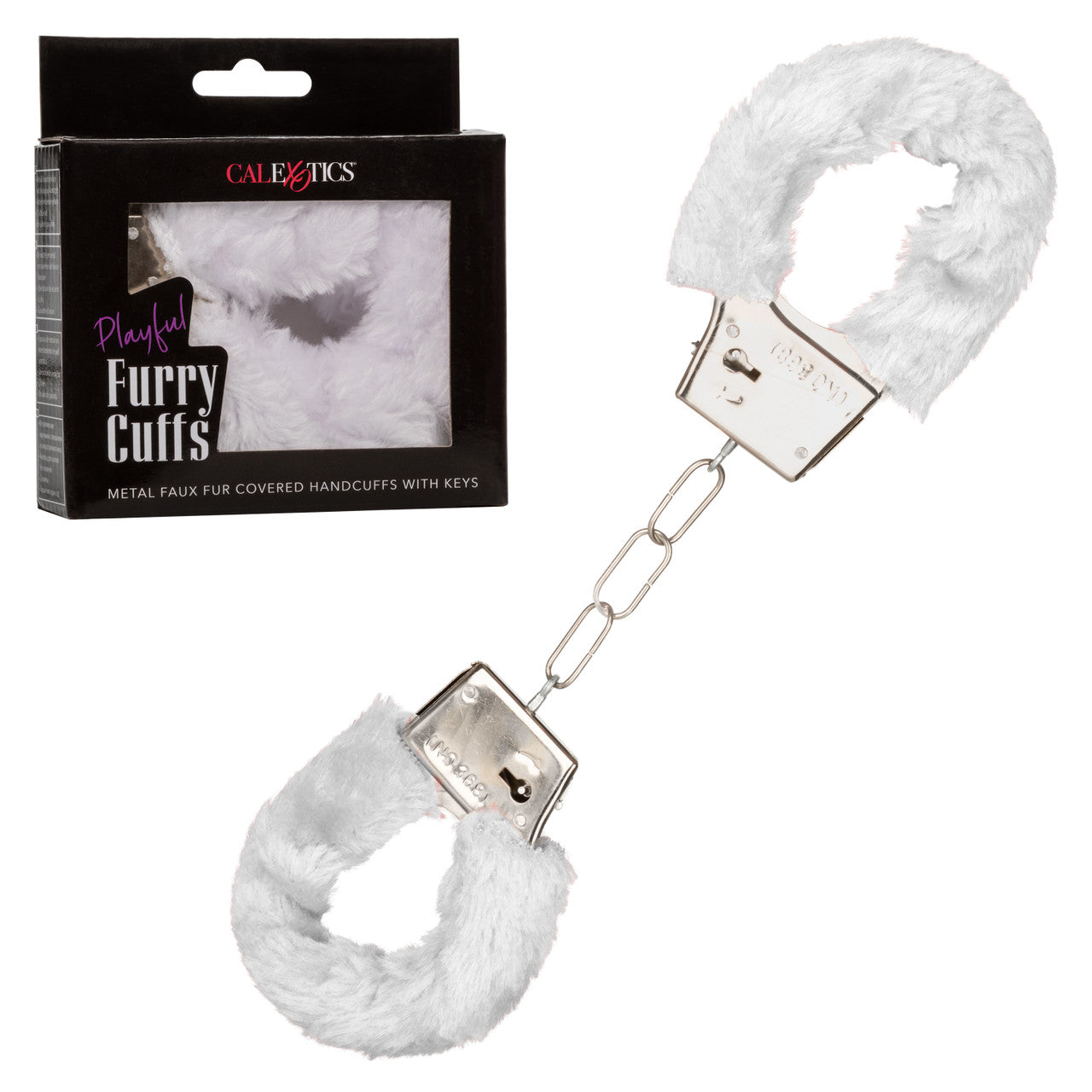 Playful Fluffy Furry Cuffs - White