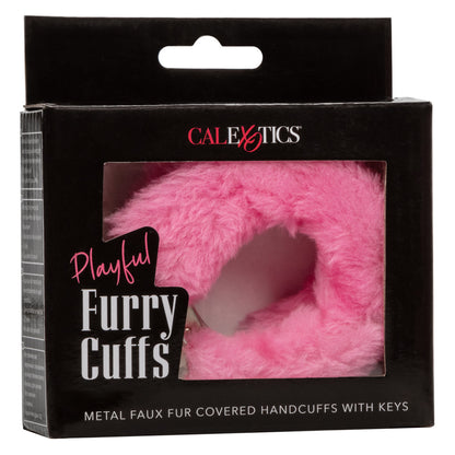 Playful Fluffy Furry Cuffs - Pink