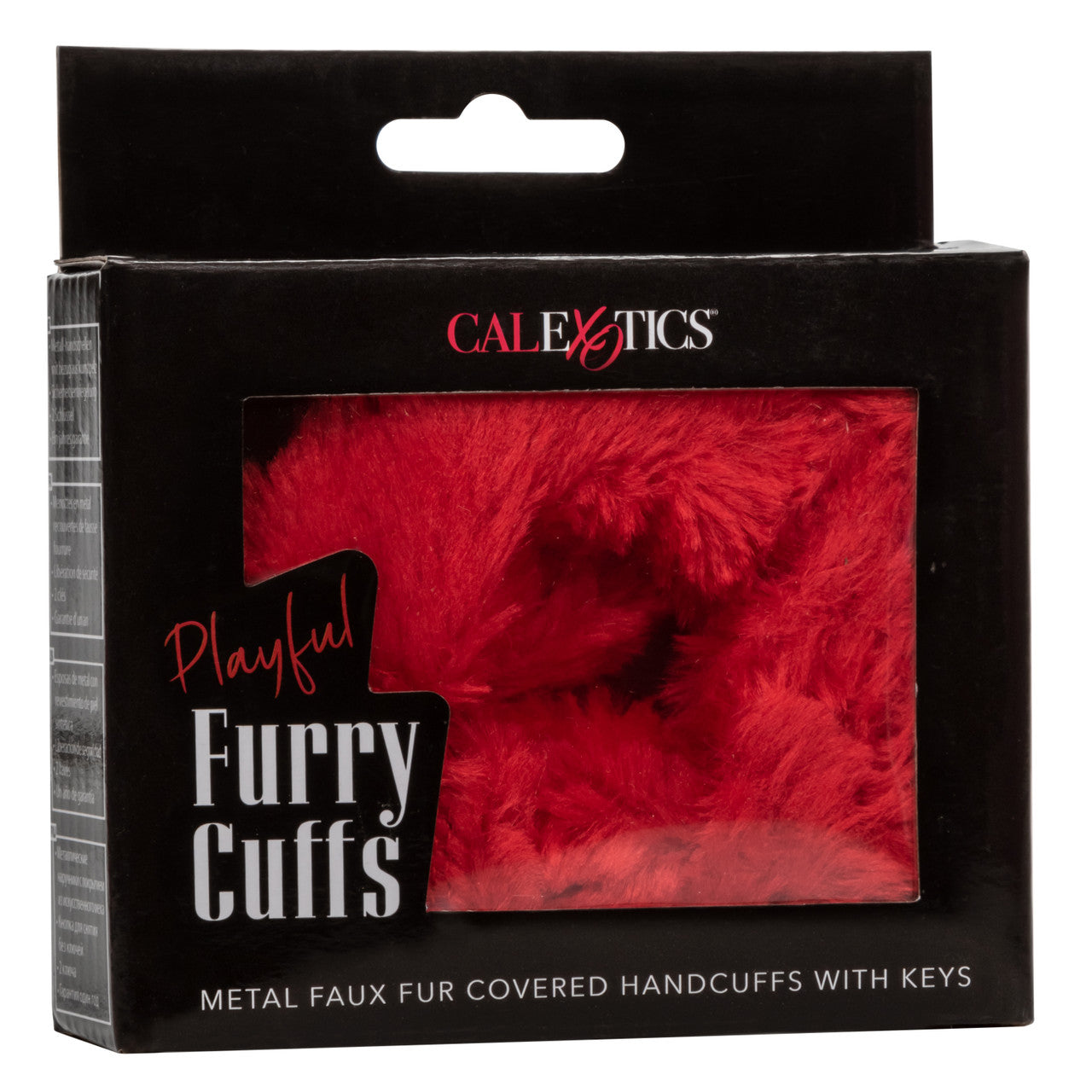 Playful Fluffy Furry Cuffs - Red