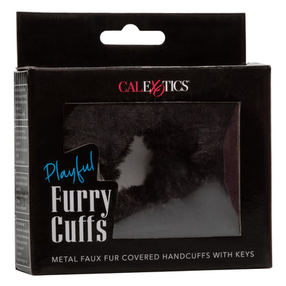 Playful Fluffy Furry Cuffs - Black