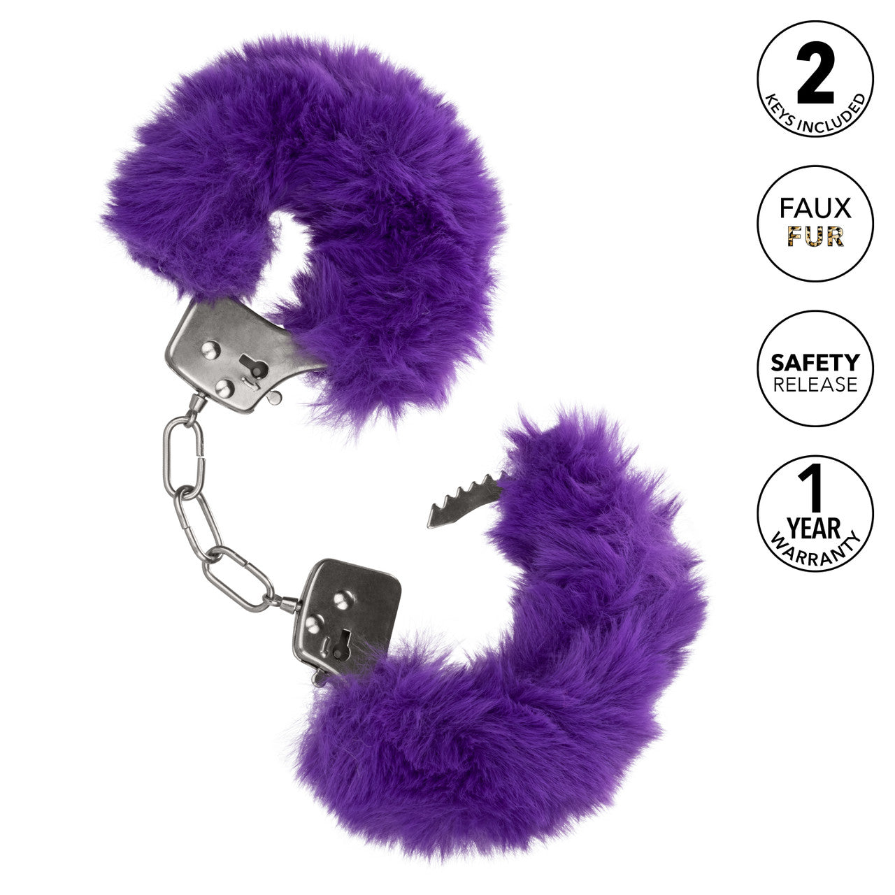 Manchettes en fourrure ultra moelleuses - Violet