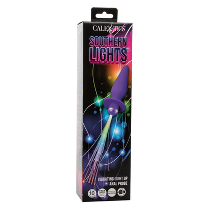 Southern Lights Vibrating Light Up Anal Probe - Purple