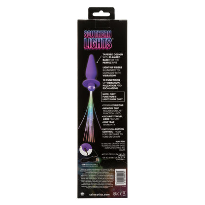 Southern Lights Vibrating Light Up Anal Probe - Purple