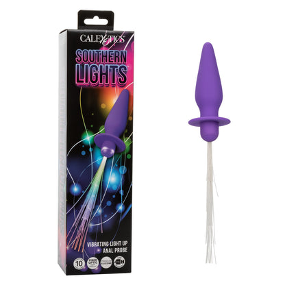 Southern Lights Vibrating Light Up Anal Probe - Purple