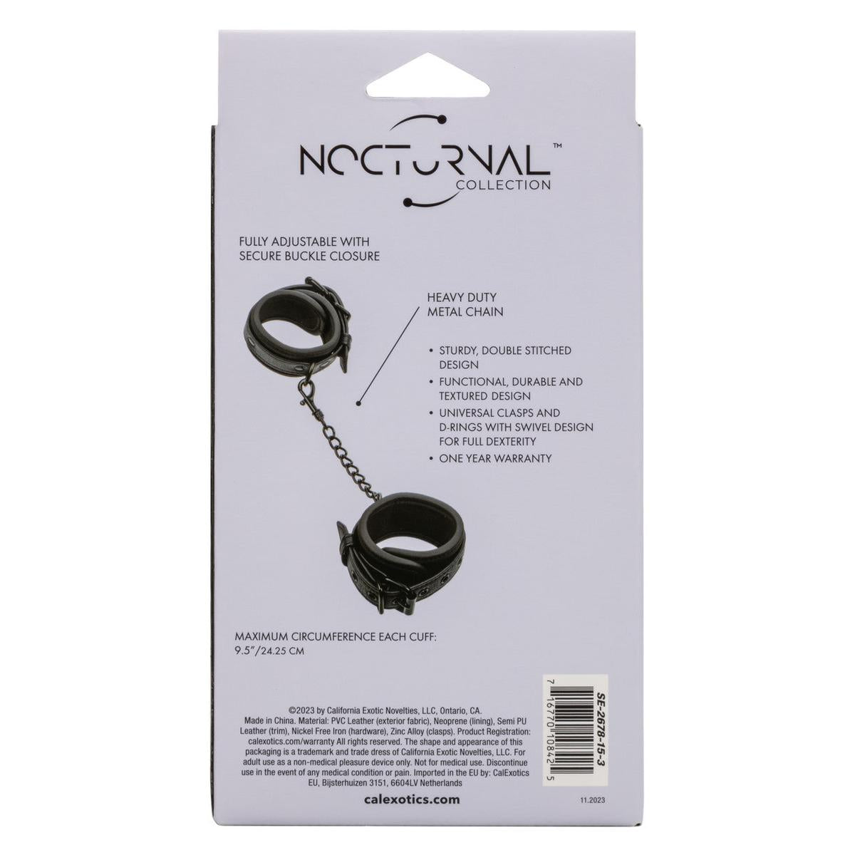 CalExotics Collection Nocturne Menottes pour Poignets