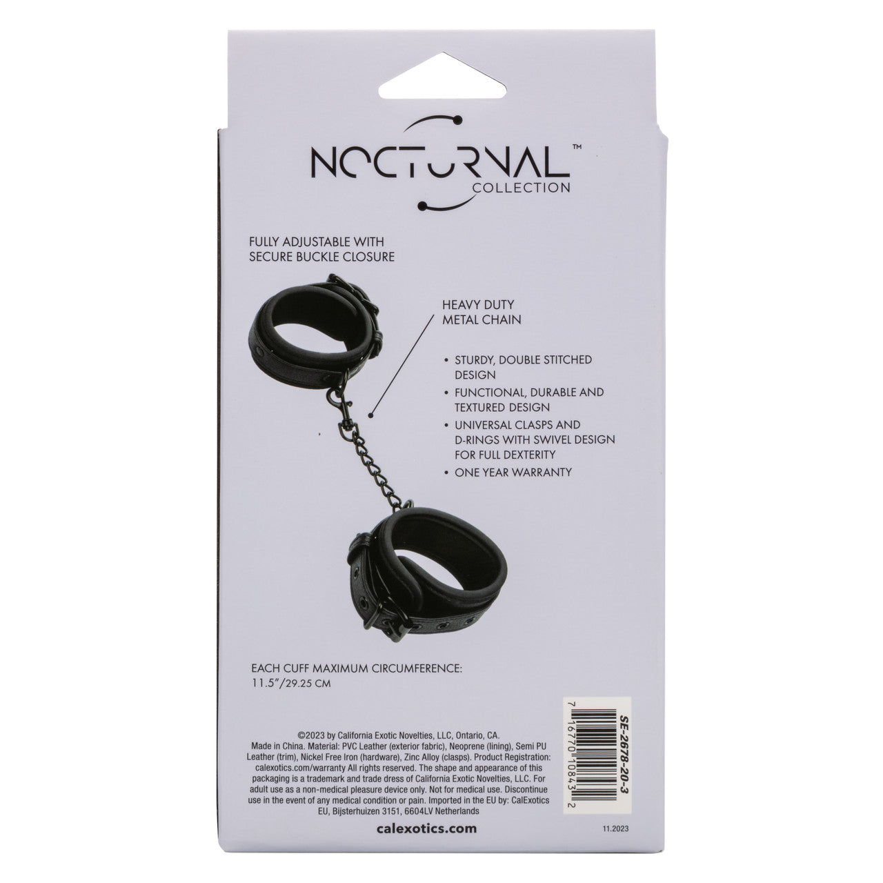 CalExotics Nocturnal Collection Ankle Cuffs
