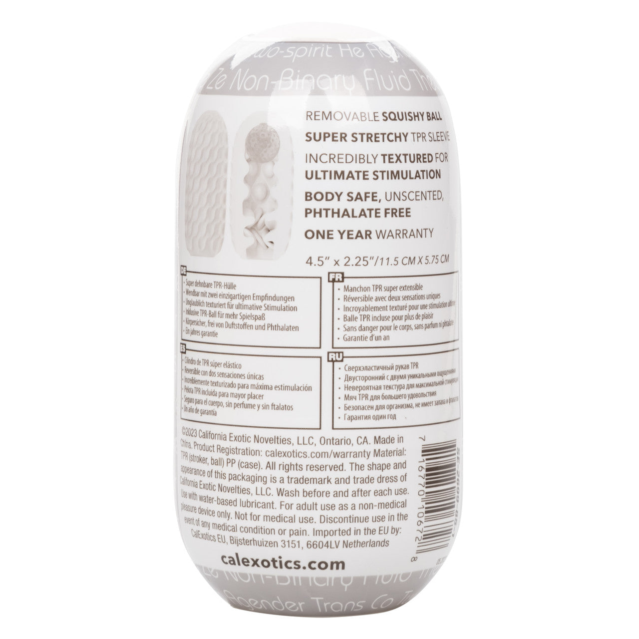 Balle Squishy Stroker réversible sans limite - Fumée