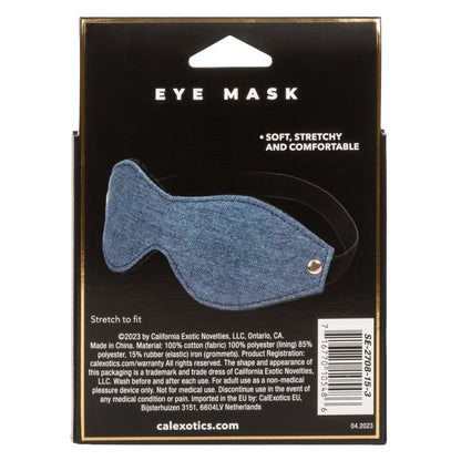 Ride 'Em Premium Denim Collection Eye Mask - Thorn & Feather
