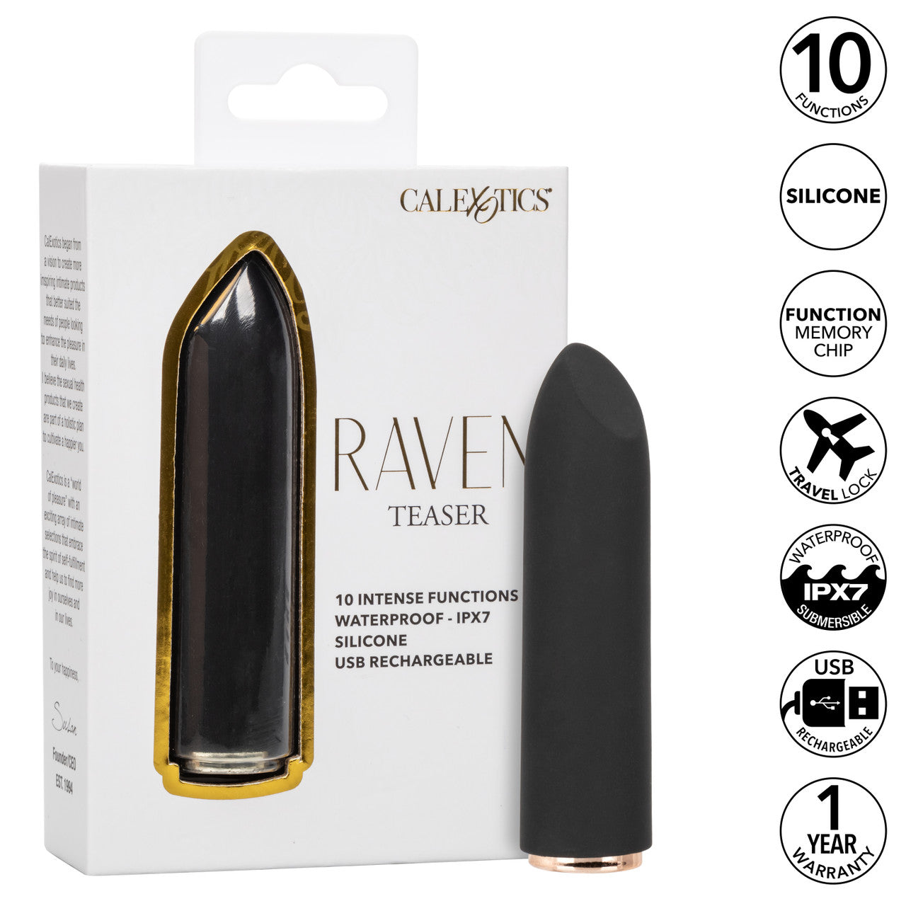 Raven Teaser Mini Massager - Thorn & Feather