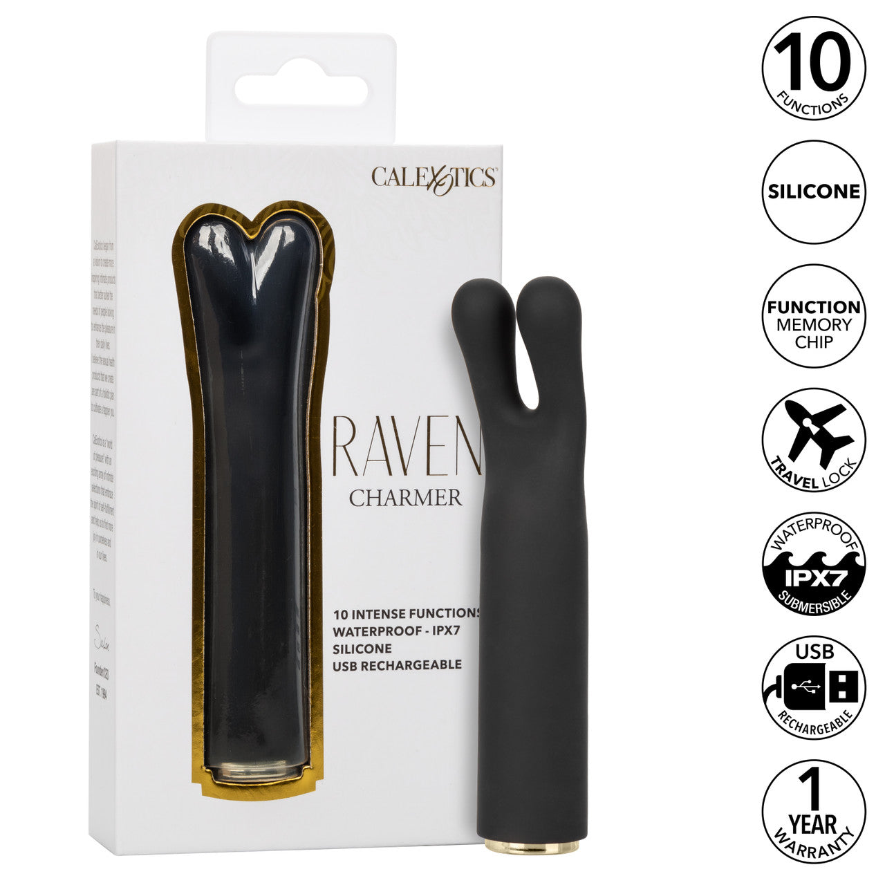 Raven Charmer Mini Massager - Thorn & Feather