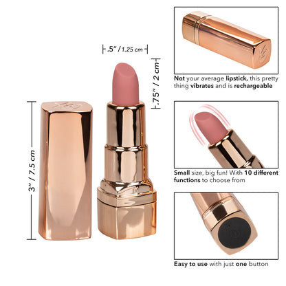 Hide & Play Rechargeable Lipstick Vibrator - Nude