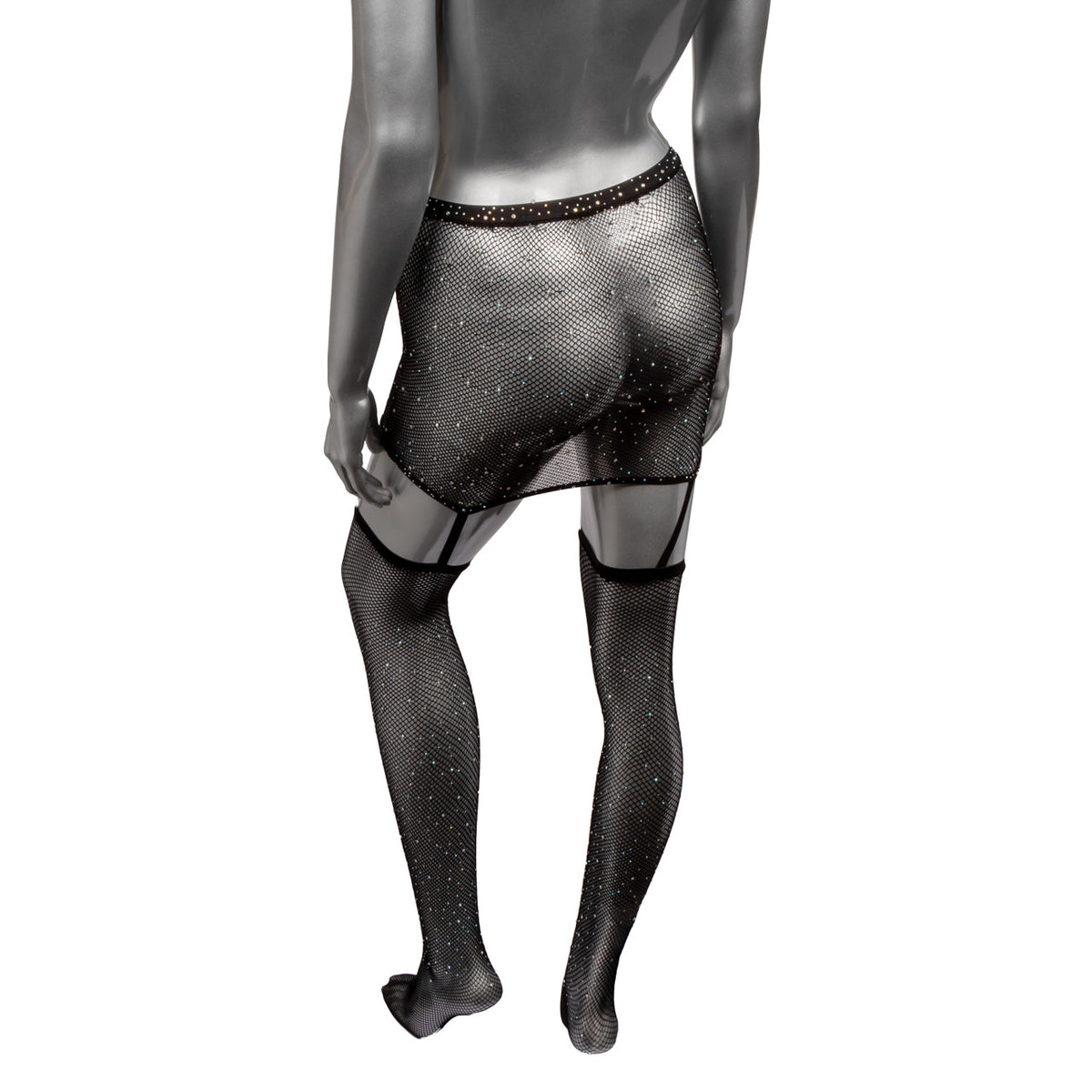 Jupe porte-jarretelles une pièce Radiance avec bas cuissardes