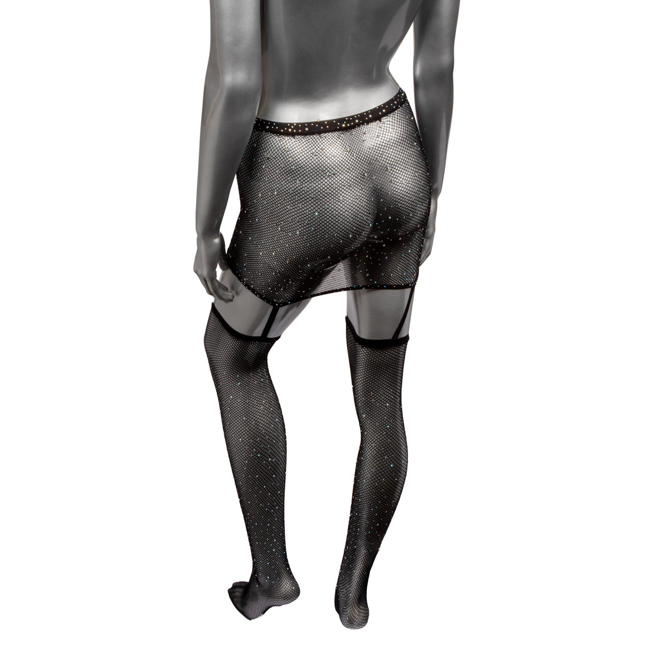 Jupe porte-jarretelles une pièce Radiance avec bas cuissardes