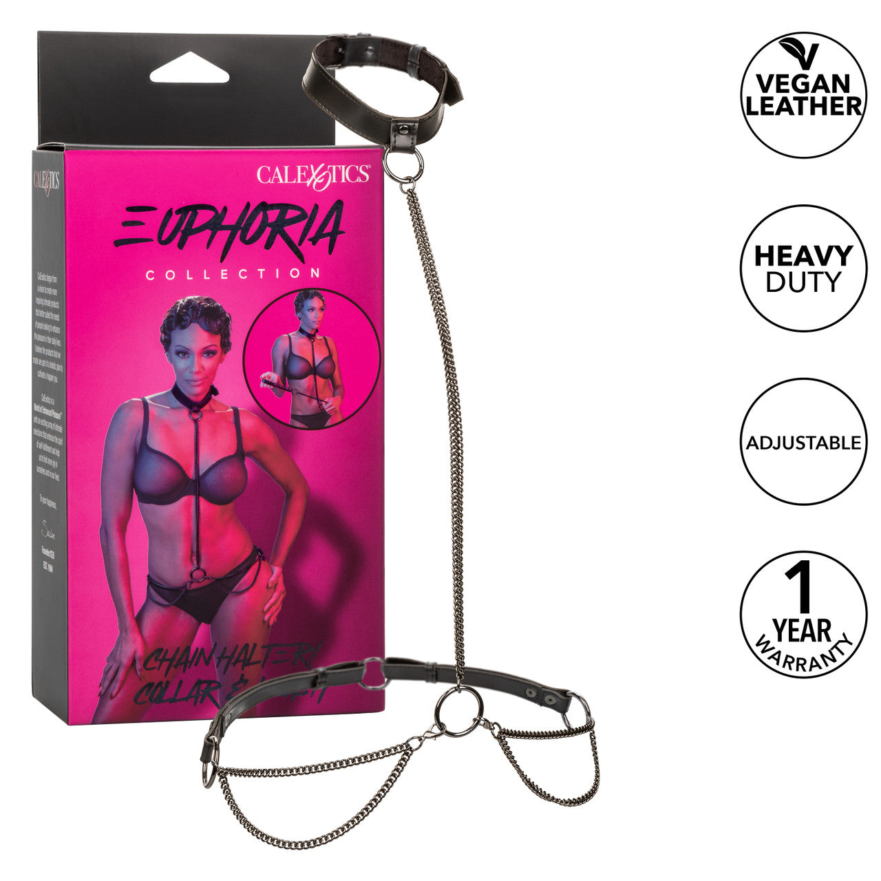 Euphoria Collection Chain Halter/Collar & Leash