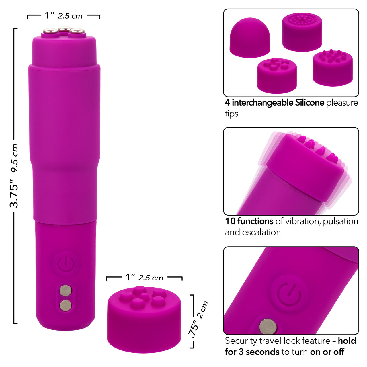 Kyst Mega-Mite Massager Kit - Pink