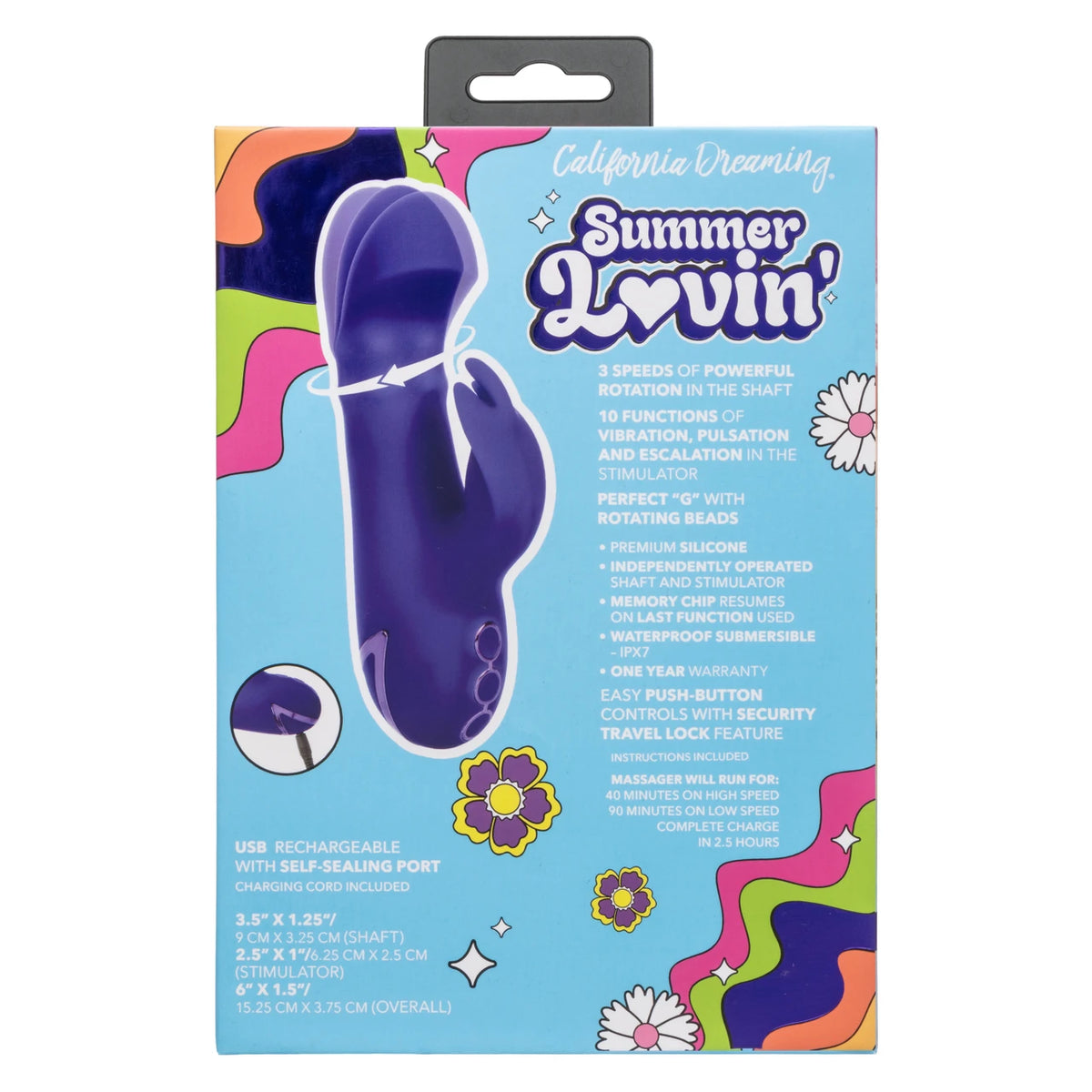 Summer Lovin' Haight Ashbury Hottie Rabbit Vibrator