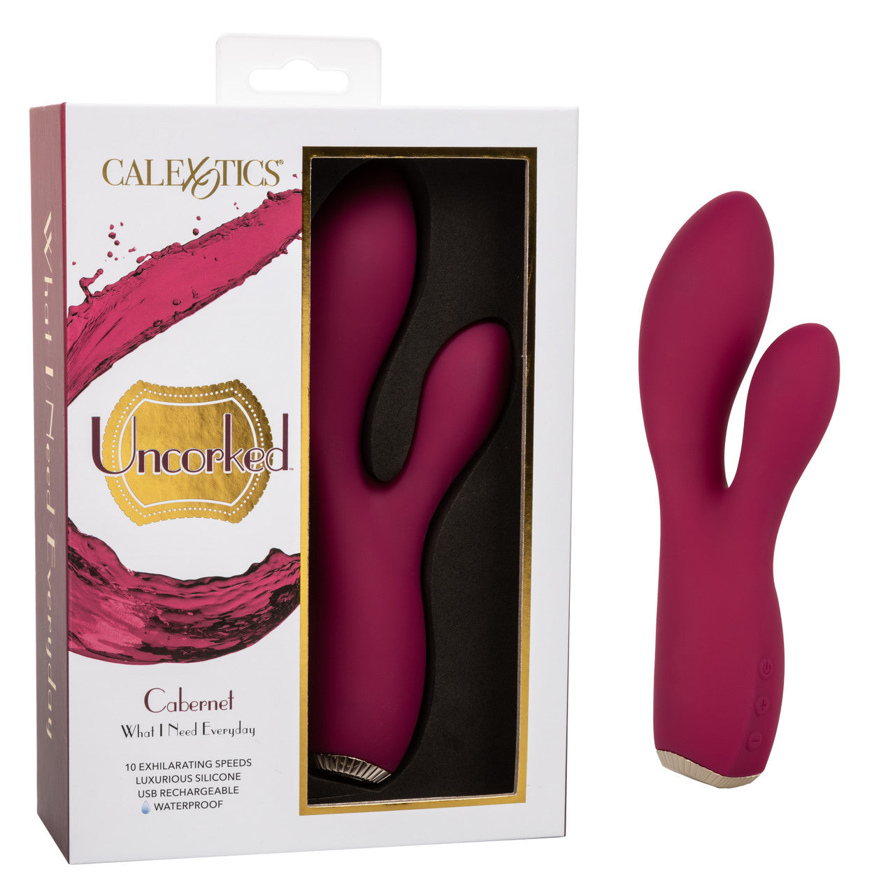 Uncorked Cabernet 10-Function Rechargeable Silicone Rabbit Vibrator