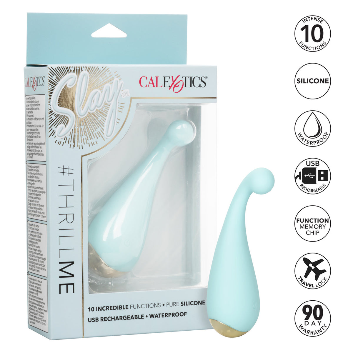 Mini vibromasseur chatouilleur Slay #ThrillMe 