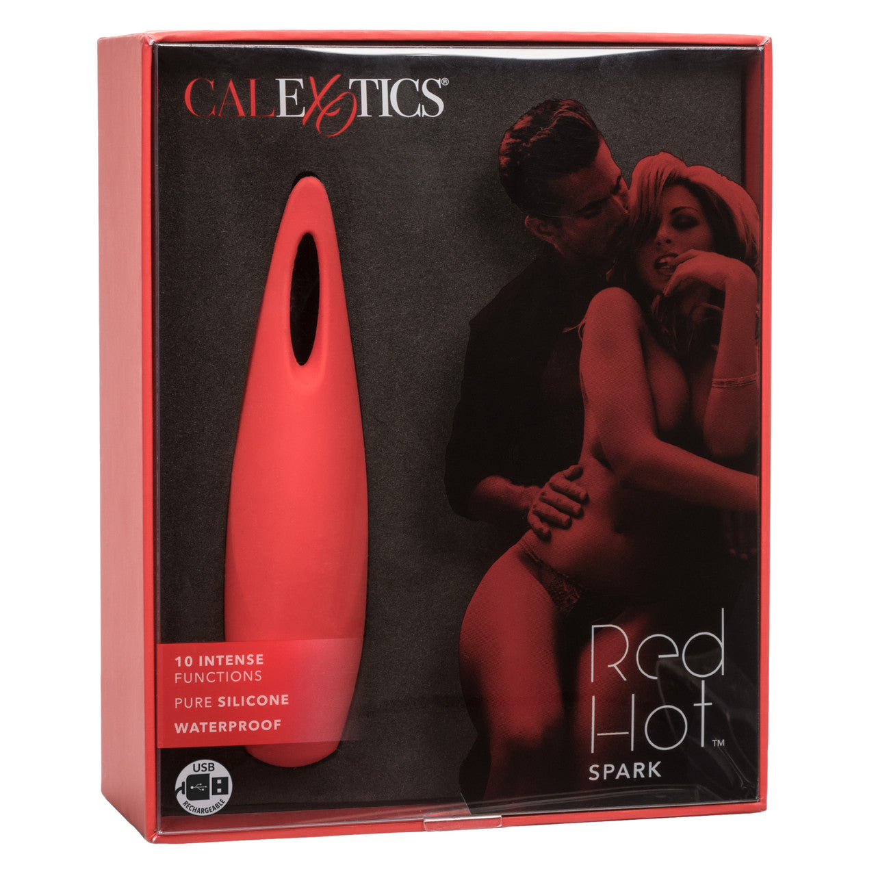 Vibromasseur clitoridien rechargeable en silicone Red Hot Fury 