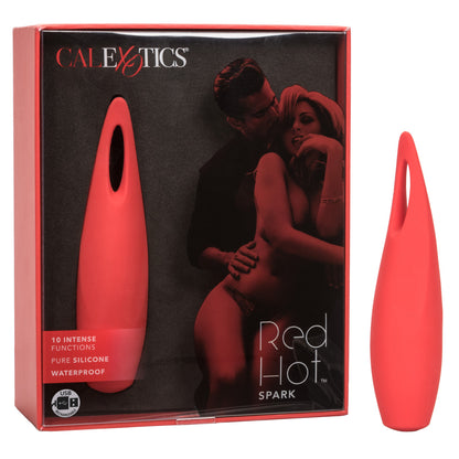 Vibromasseur clitoridien rechargeable en silicone Red Hot Fury 