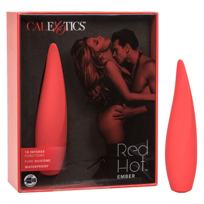 Vibromasseur clitoridien rechargeable en silicone Red Hot Fury 