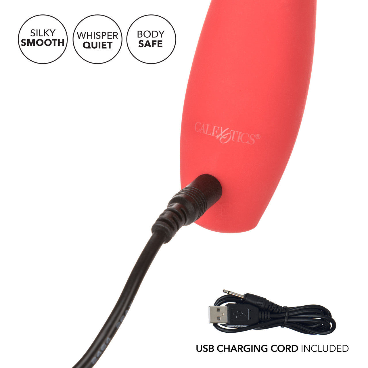 Vibromasseur clitoridien rechargeable en silicone Red Hot Fury 