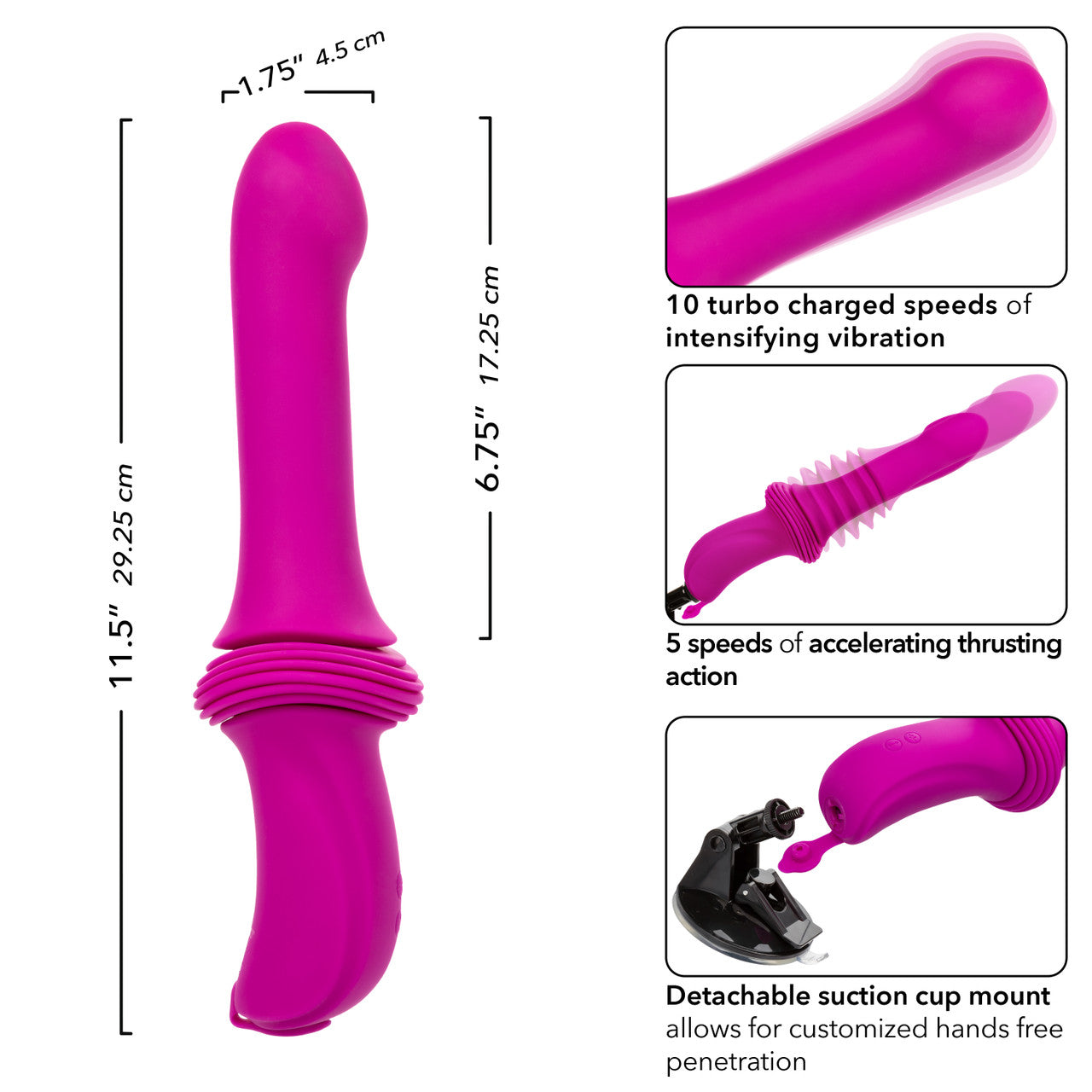 Propulseur à poignée en silicone - Rose