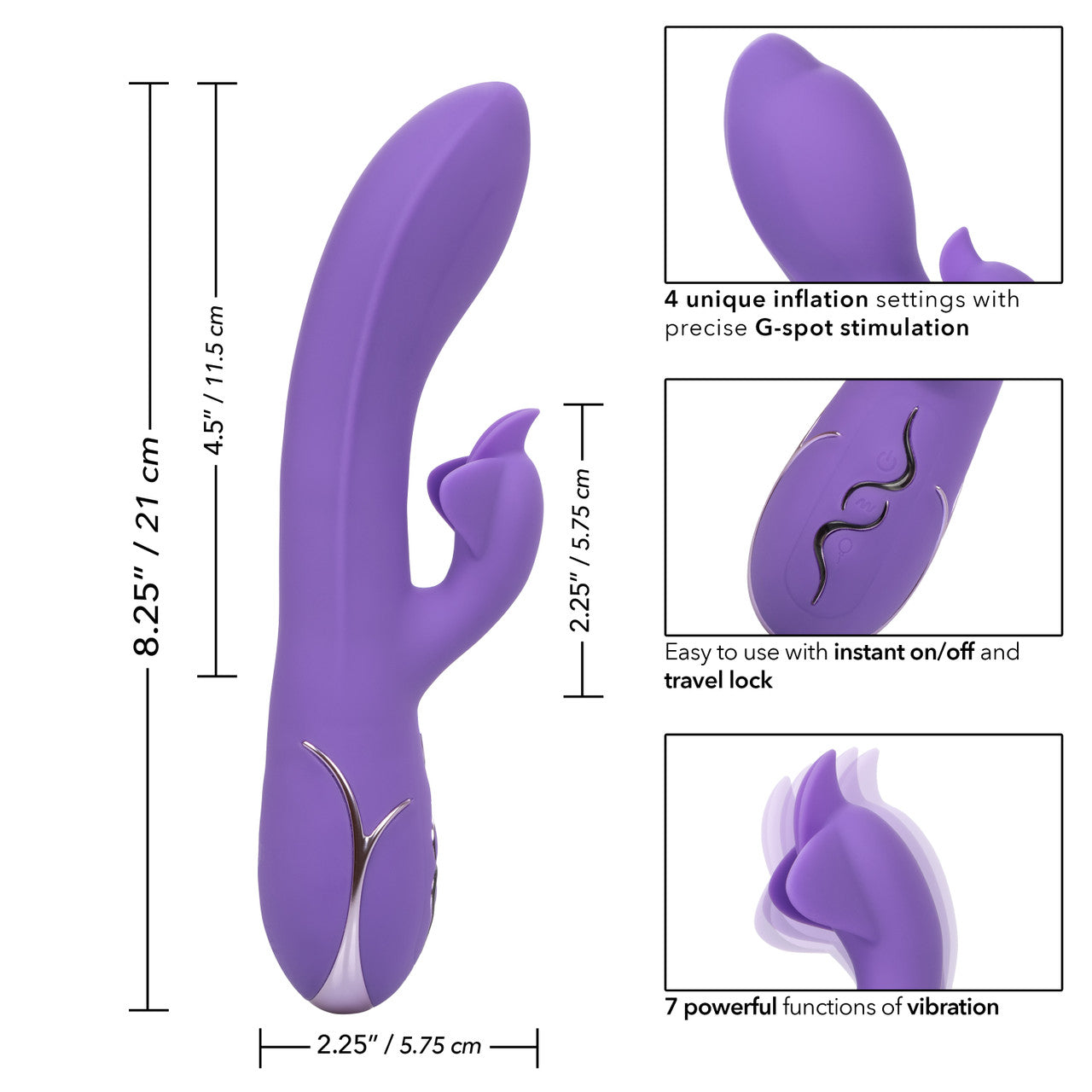 Insatiable G Inflatable G-Flutter Vibrator - Thorn & Feather