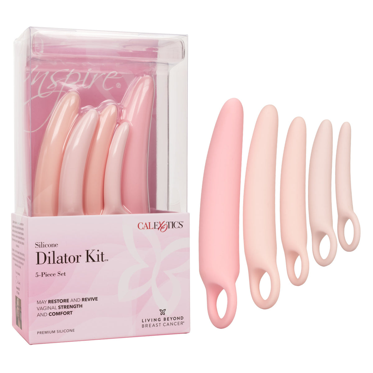 Kit de dilatateurs en silicone Inspire, ensemble de 5 pièces