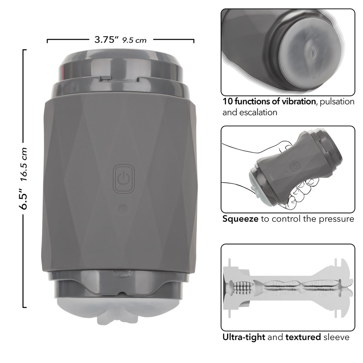 Milk Master Vibro Squeeze Pussy Stroker