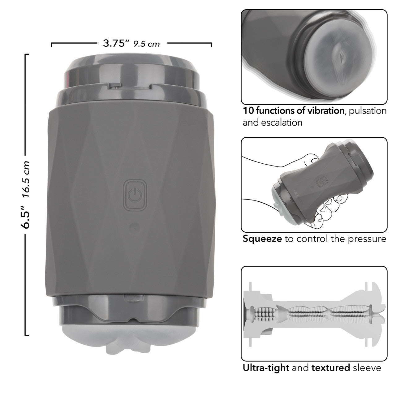 Milk Master Vibro Squeeze Pussy Stroker