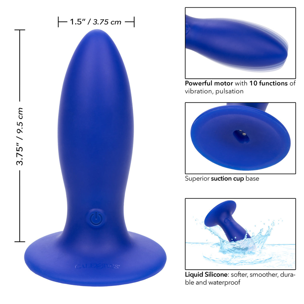 Liquid Silicone Vibrating Torpedo - Thorn & Feather