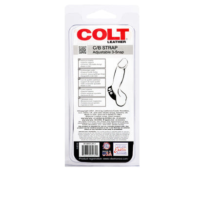 Colt Leather C/B Strap Adjustable 3-Snap