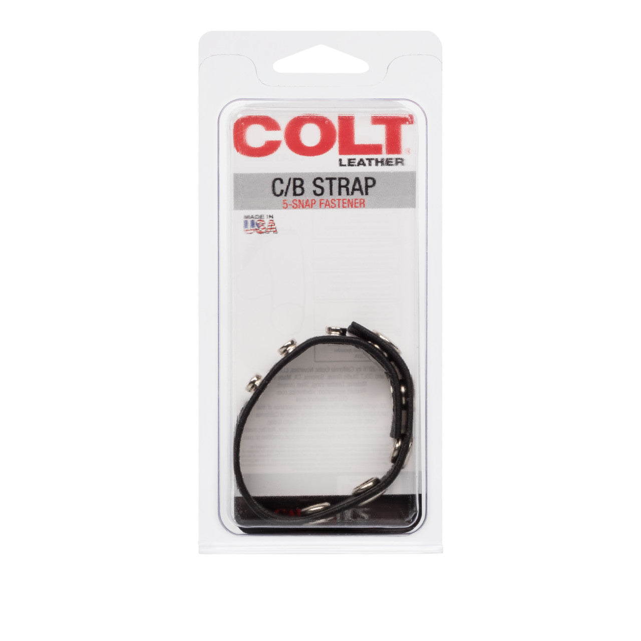 Colt Leather C/B Strap 5-Snap Fastener