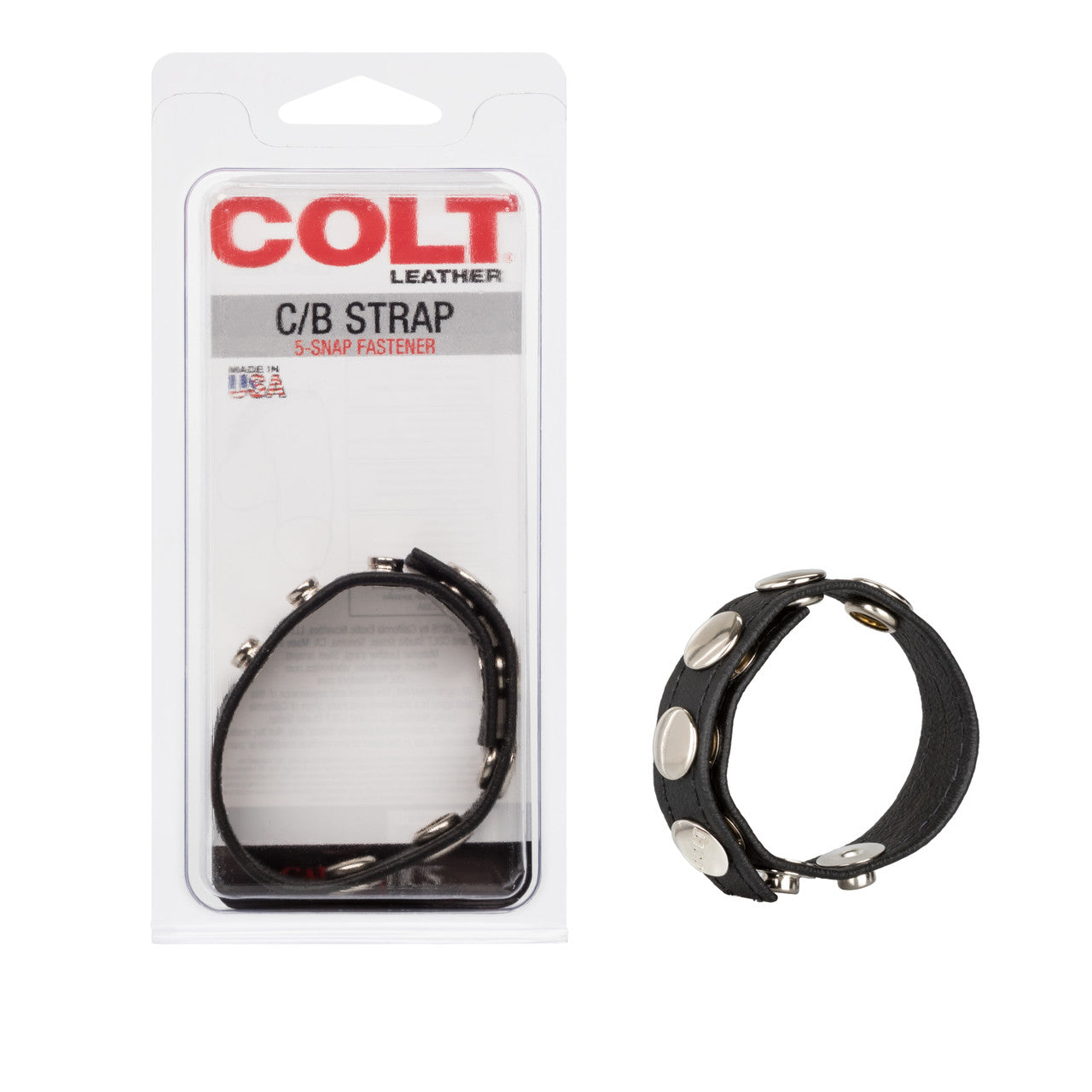 Colt Leather C/B Strap 5-Snap Fastener