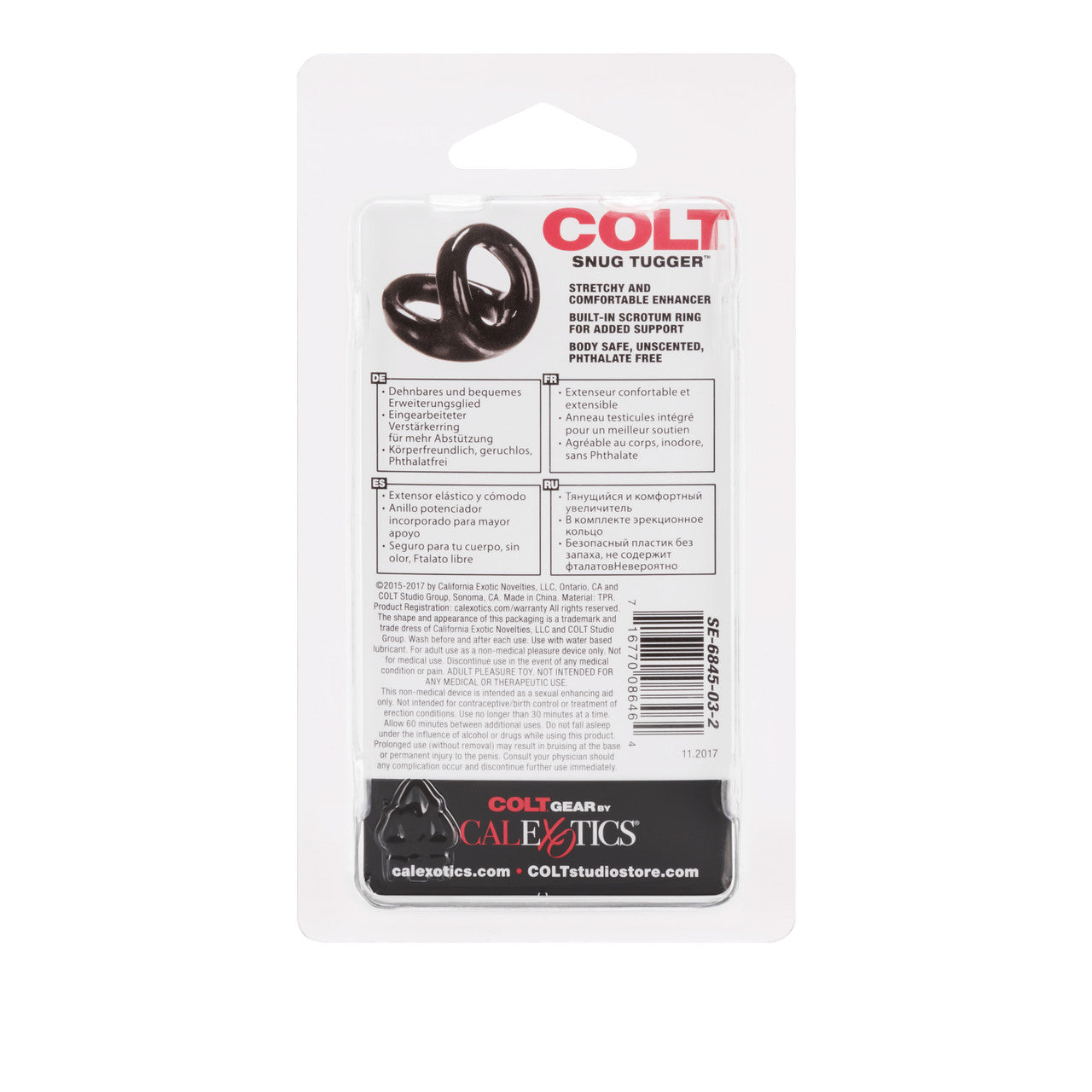 Colt Anneau de Pénis Snug Tugger - Noir