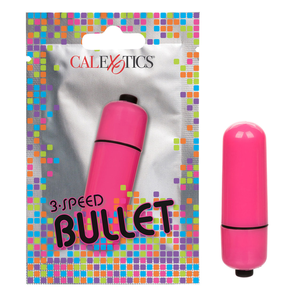 Vibromasseur Bullet 3 vitesses Foil Pack - Rose