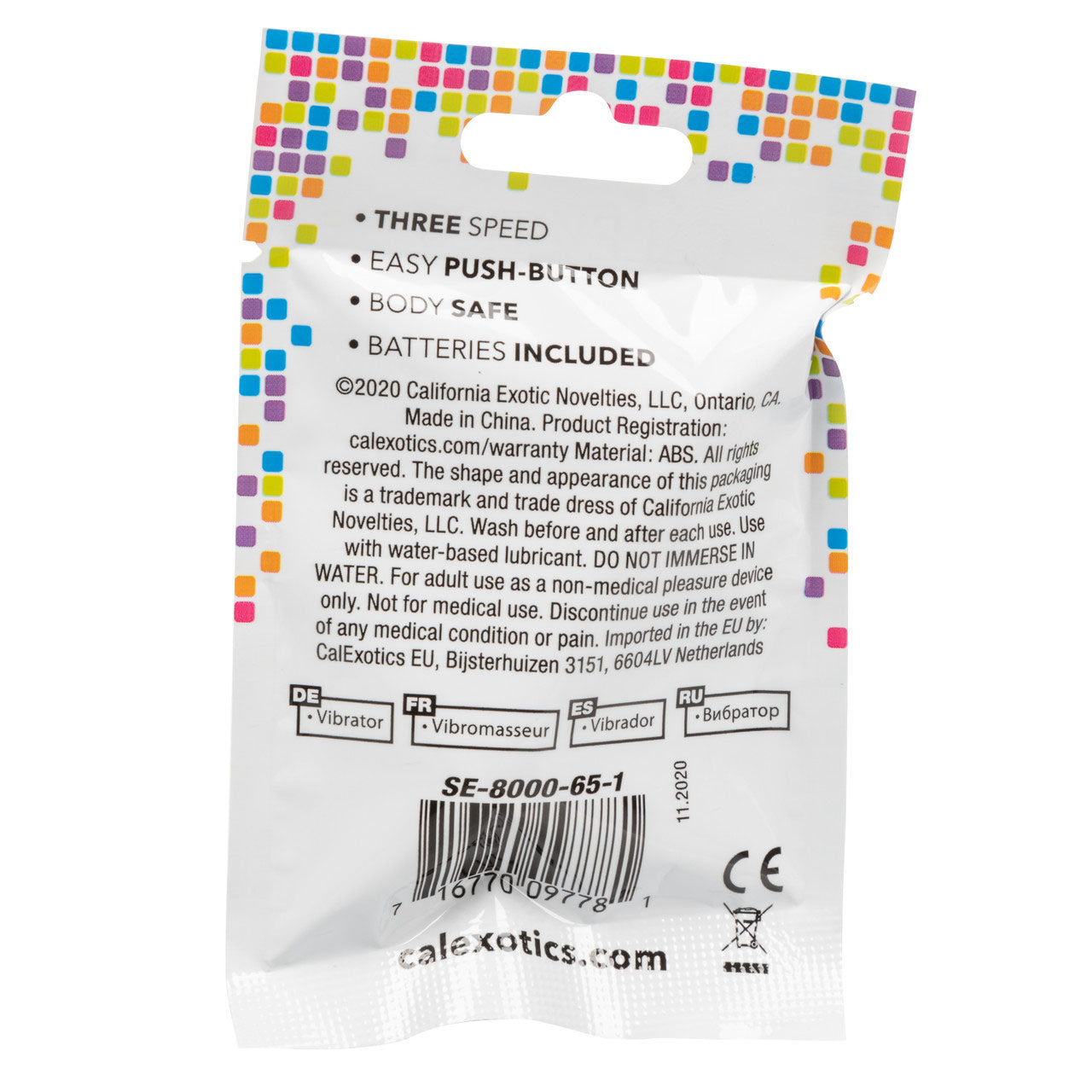 Foil Pack 3-Speed Bullet Vibrator