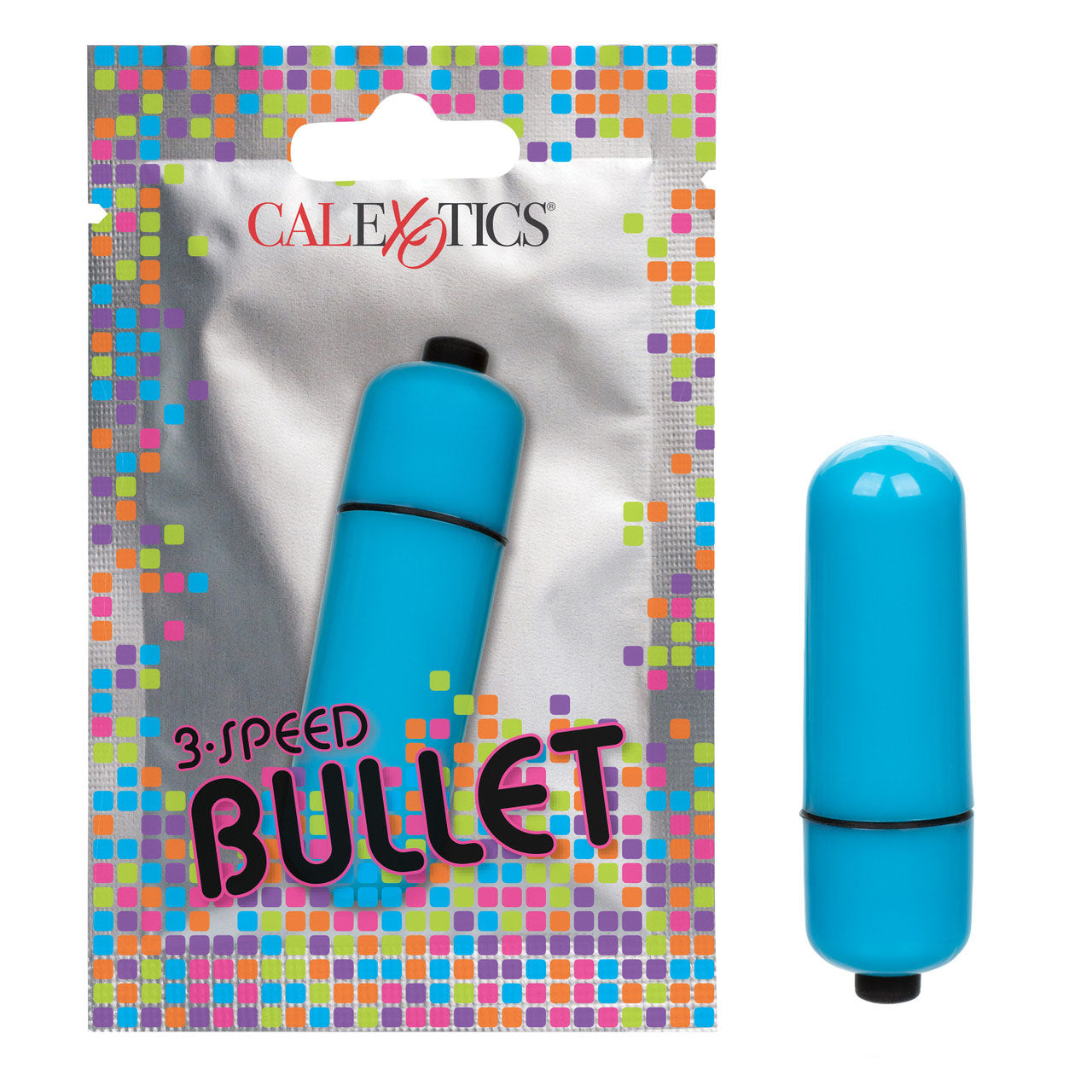 Vibromasseur Bullet 3 vitesses Foil Pack - Bleu