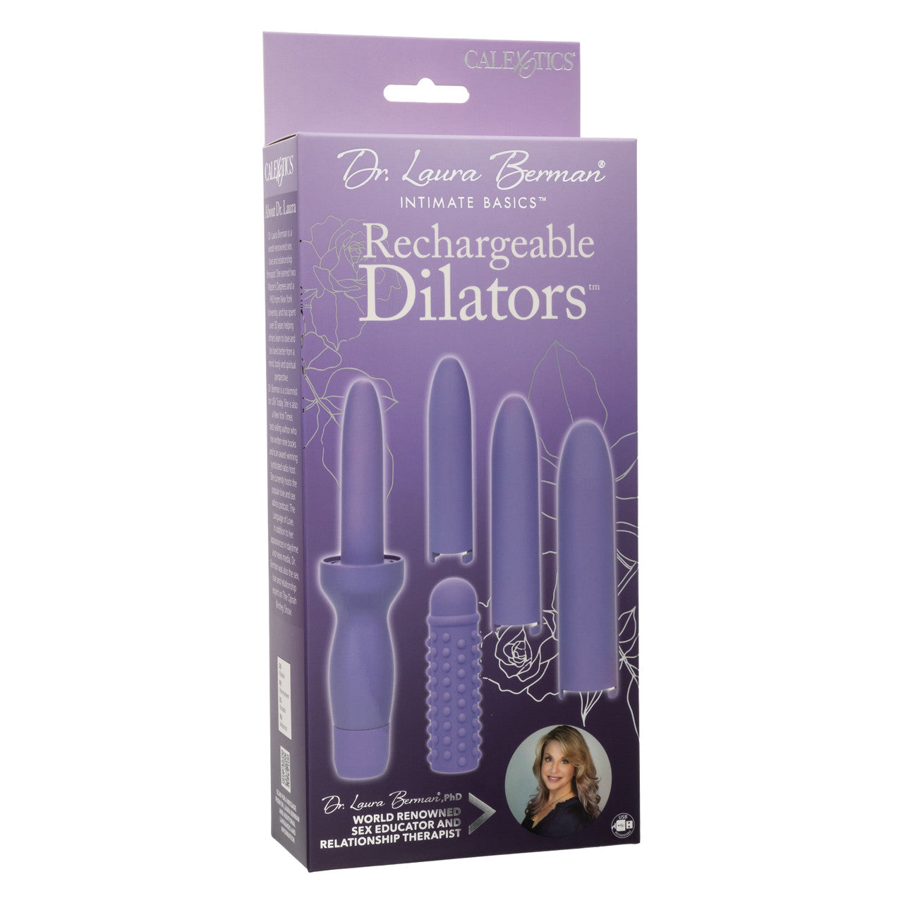 Rechargeable Dilators Set of 4 Locking Sizes Plus Sleeve