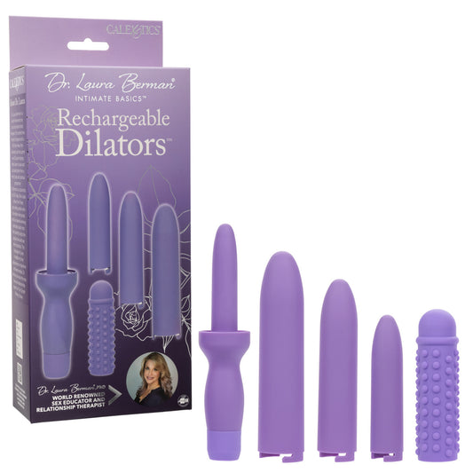 Rechargeable Dilators Set of 4 Locking Sizes Plus Sleeve