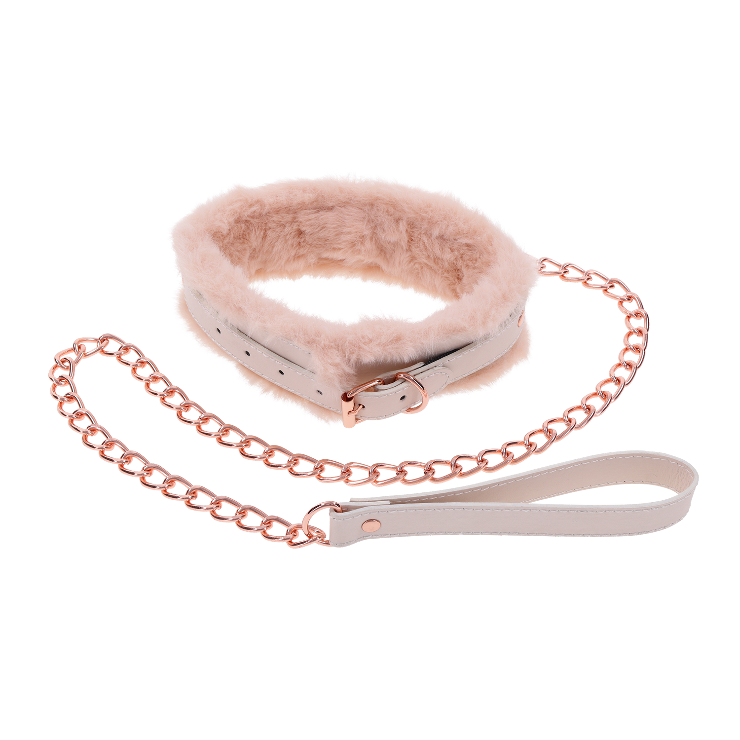 Sportsheets Peaches 'n CreaMe Fur Collar & Leash