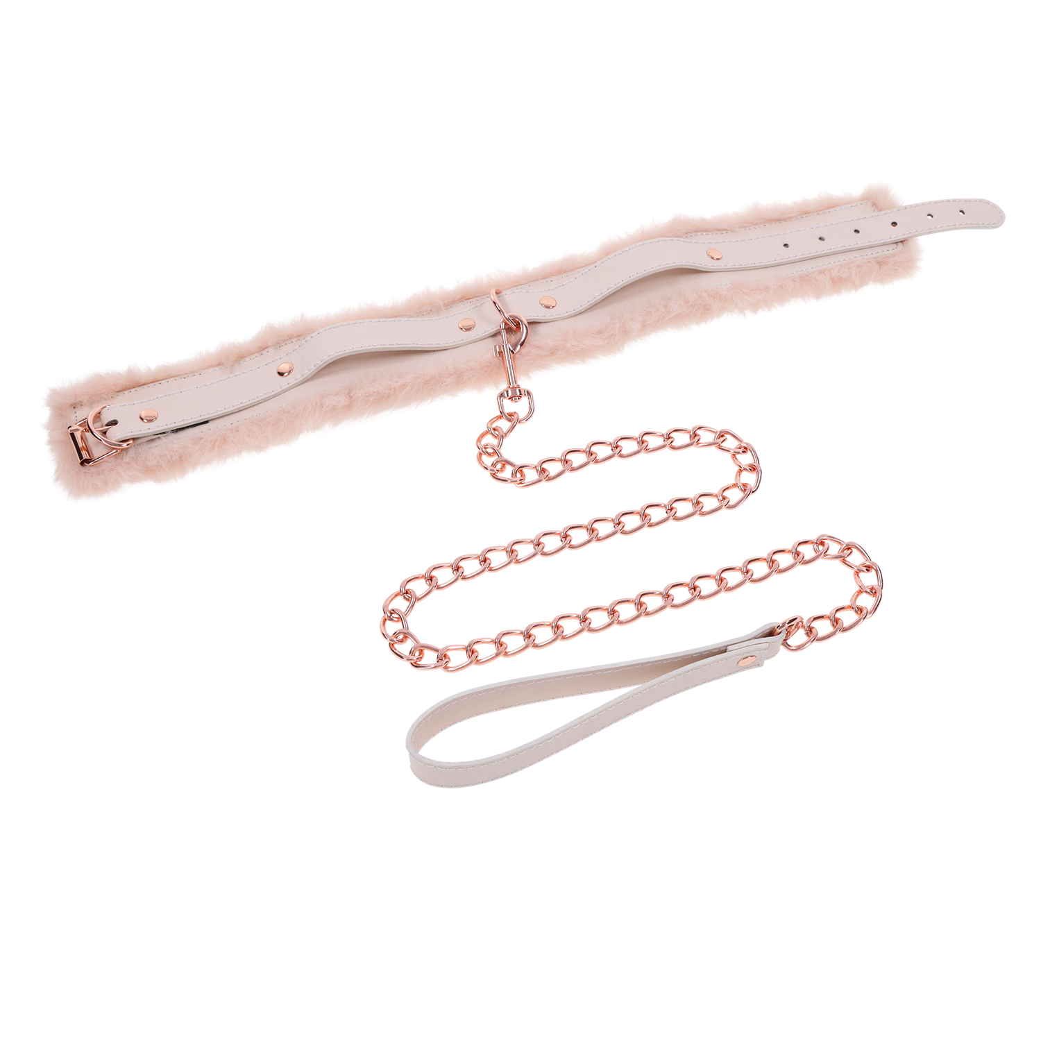 Sportsheets Peaches 'n CreaMe Fur Collar & Leash