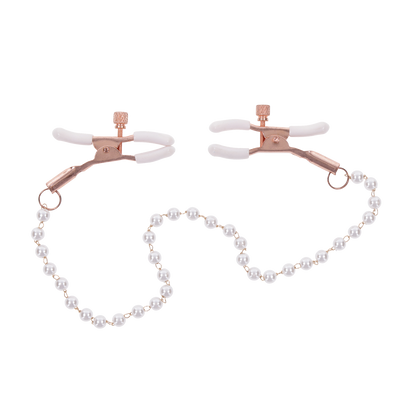 Sportsheets Peaches 'n CreaMe Pearl Nipple Clamps